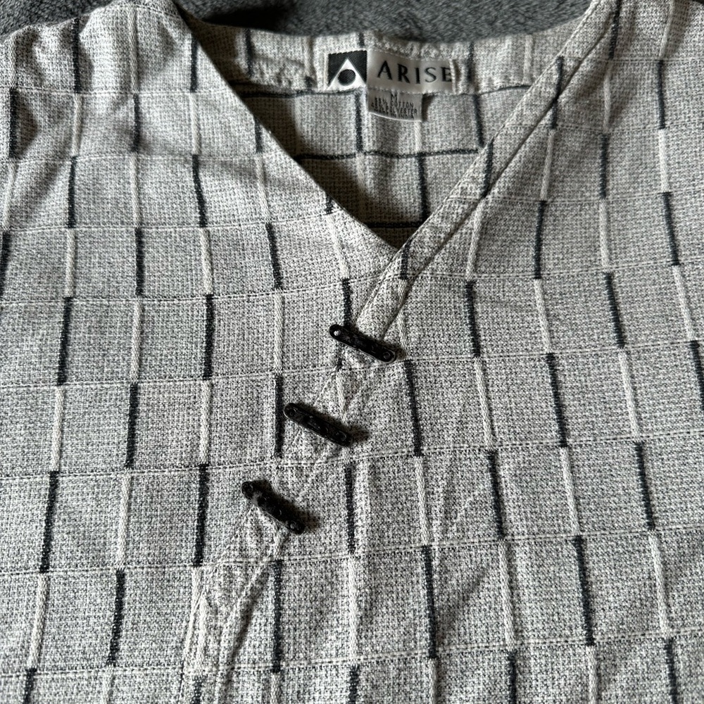 Arise Toggle Buttons M Oversized Patchwork Made I… - image 4